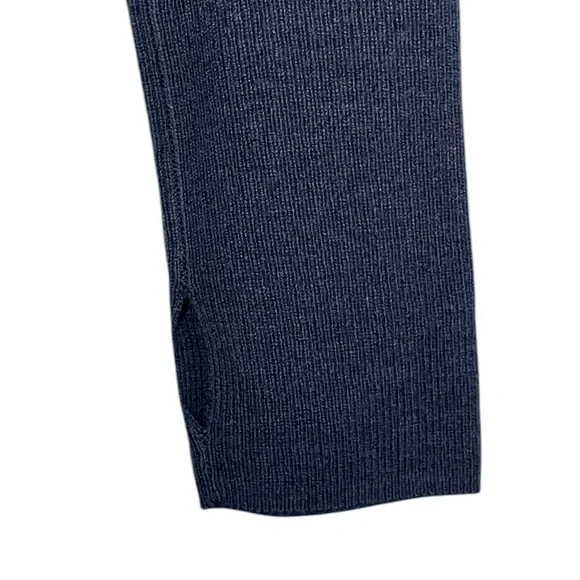 The White Company Tie Waist Lounge Sweater with Cashmere Wool Navy Blue NWT - Picture 8 of 15